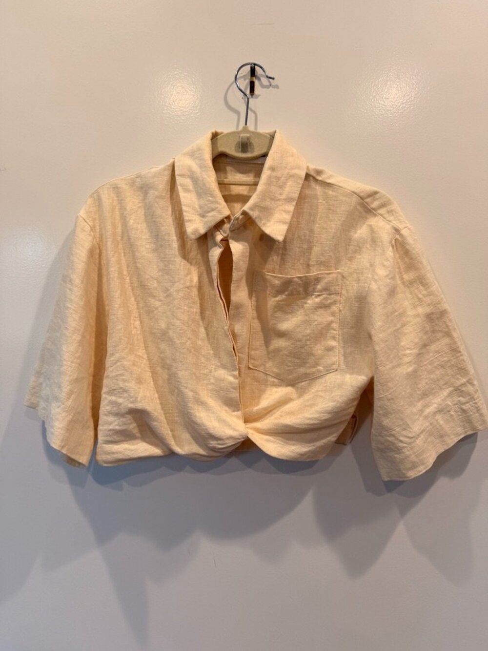 Linen Crop Top - Picture 4 of 6